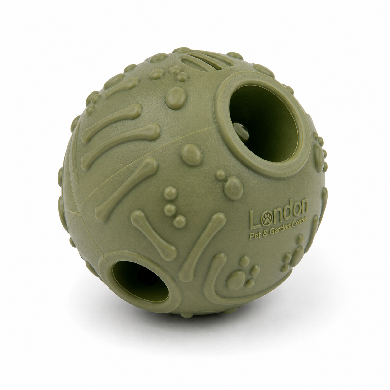 Interactive Treat Dispensing Dog Ball Toy | Durable Rubber Chew Toy for Mental Stimulation & Dental Care | London Pet & Garden Centre - Image 4